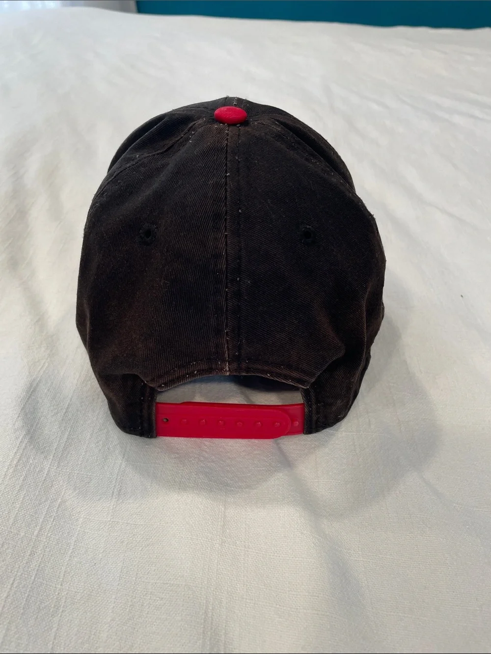 Vintage Chicago Bulls Snapback Hat with Red Rim